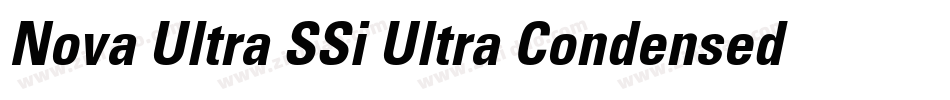 Nova Ultra SSi Ultra Condensed字体转换